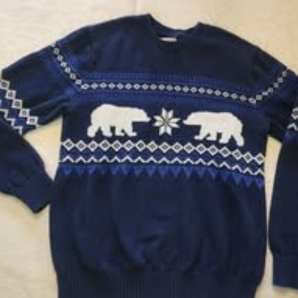 100% Cotton_Mens Medium_St Johns‎ Bay_ Polar Bear - Picture 1 of 5